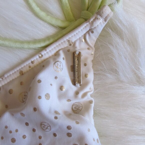VS | String Bikini Bottom with Rhinestone and Gold - Picture 8 of 10